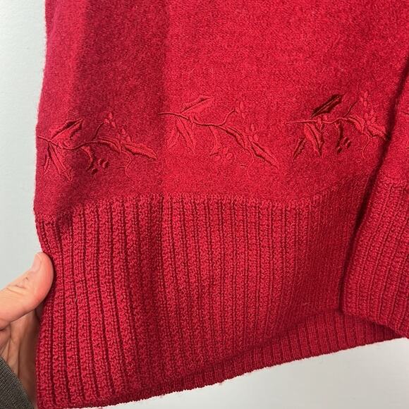 Woolrich XS vintage wool mistletoe embroidered swing vest - Picture 2 of 9